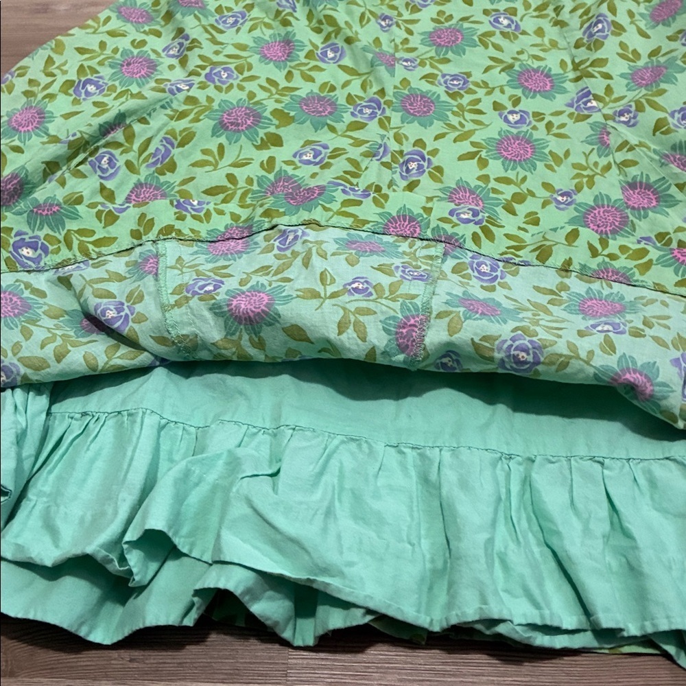 Garnet Hill Cotton Skirt A-line Floral print Lined Women Size 8 Feminine Spring - Picture 7 of 11